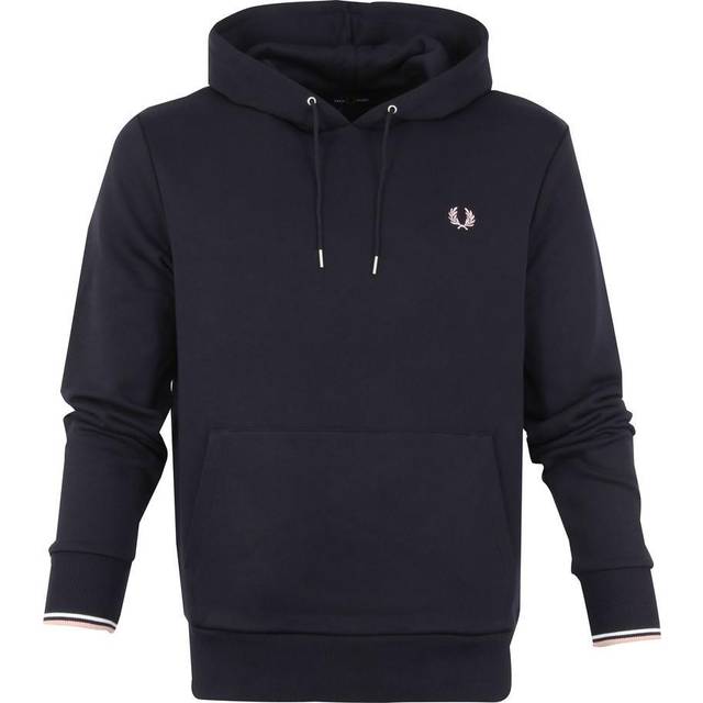 Men's Fred Perry Overhead Hooded Sweatshirt - Navy - Size: 38/Regular