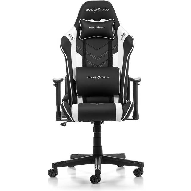 DXRacer PRINCE L Svart & Vit PVC Läder