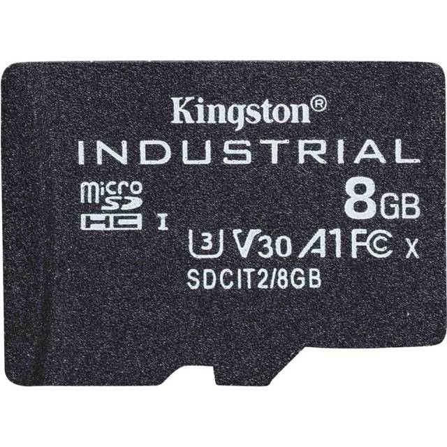 Kingston Industrial - Flash-minneskort - 8 GB - A1 / Video Class V30 / UHS-I U3 / Class10 - microSDHC UHS-I