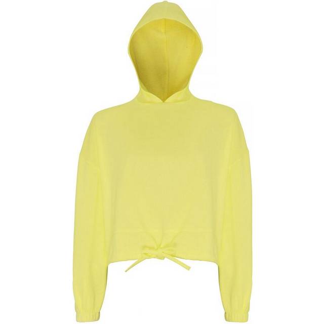 TriDri Womens Cropped Oversize Hoodie - Lemon - 2xl