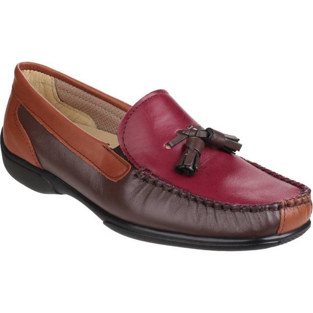 Cotswold Biddlestone Loafer Shoe Female Chestnut/Tan/Wine UK Size 3