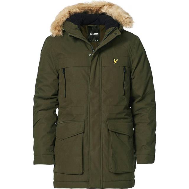 Winter Weight Fleece Lined Parka Jacket - Olive - S