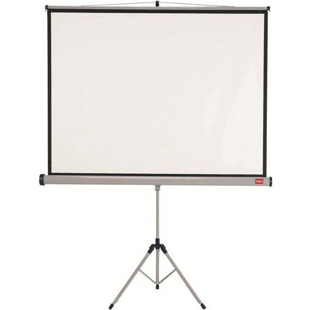 Nobo Tripod Projection Screen Home Theatre/Office/Cinema Screen 4 3 Screen Forma - Matt White