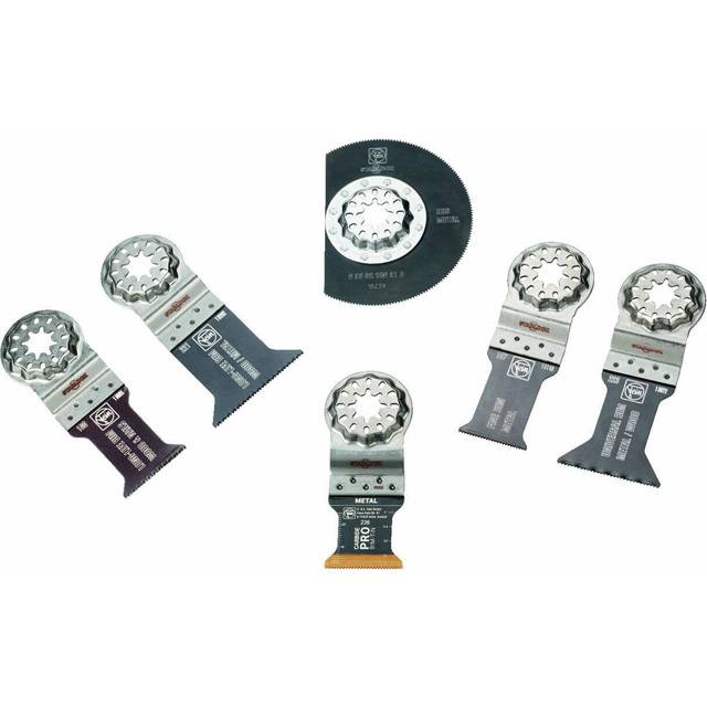 Fein 6 Piece Starlock Oscillating Multi Tool Metal Cutting Blade Set