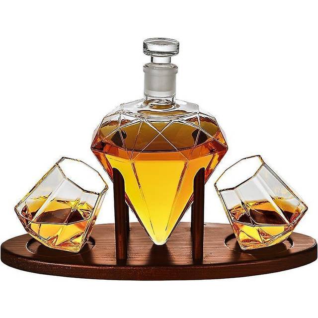 Whiskey Karaff Diamant + Glas