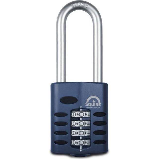 Squire Combination Padlock with Extra Long Hardened Steel Shackle - 50mm