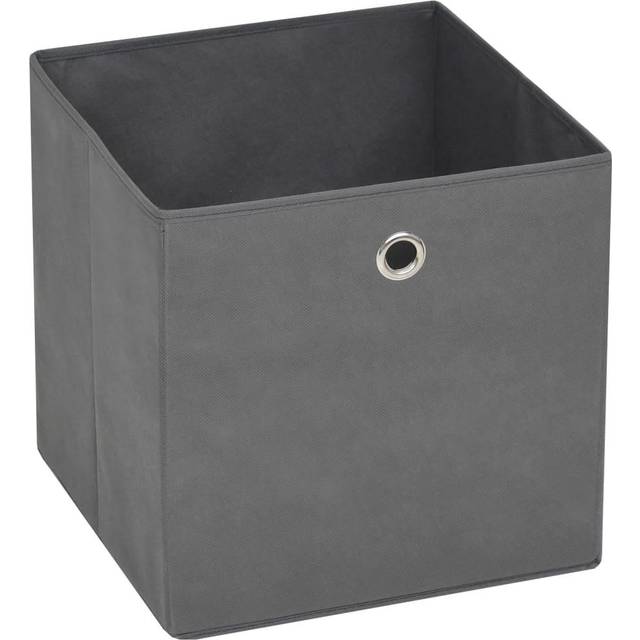 vidaXL Storage Boxes 10 pcs Non-woven Fabric 28x28x28 cm Yellow