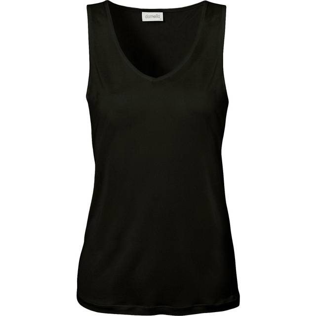 Damella Silk Tank Top - Black - Small * Kampanj *