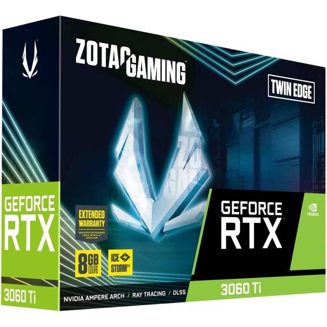 Grafikkort - Zotac - GeForce RTX 3060 Ti - 8 GB - NVIDIA Ampere - VR Ready