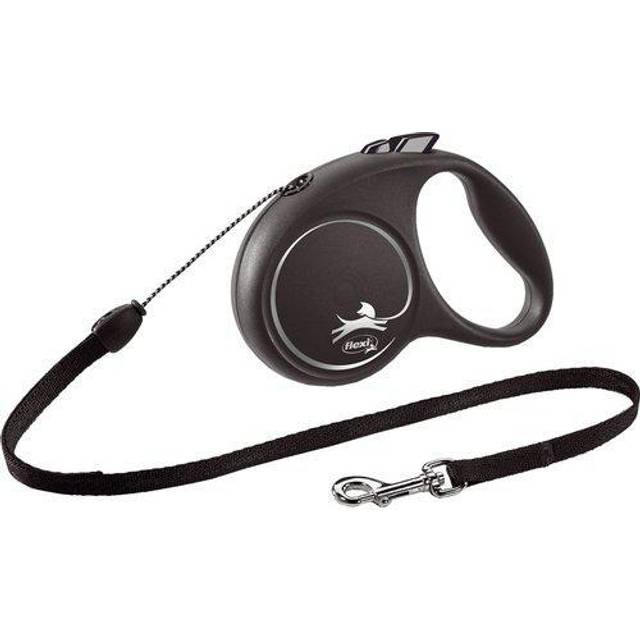 Flexi Rullkoppel Black Design Cord, 5m, S, max 12kg, Silver