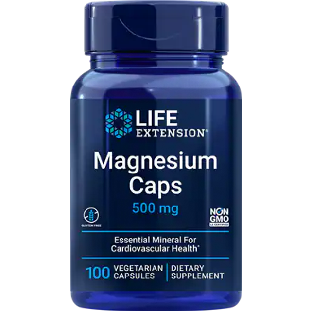 Magnesium Caps, 500mg - 100 kapsler