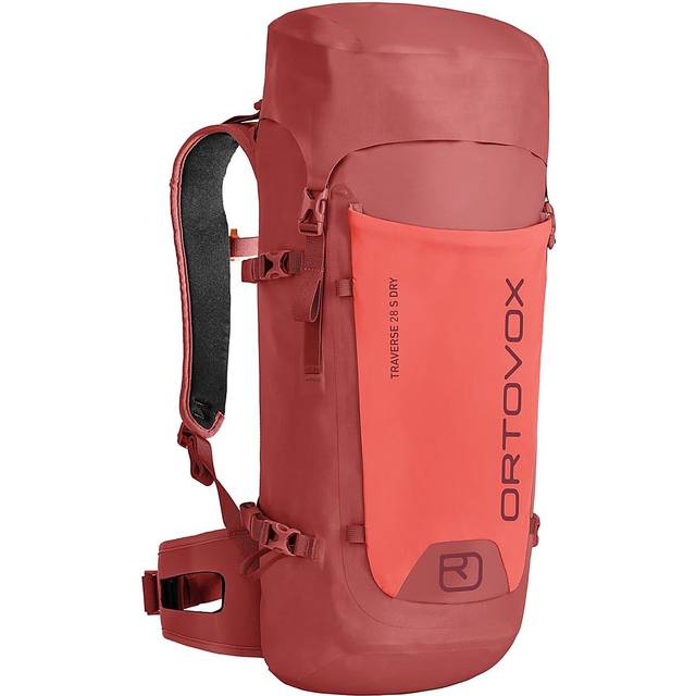 Ortovox Traverse 28 S Dry Alpine Mountaineering Backpack, Blush - Red - 28L | Short