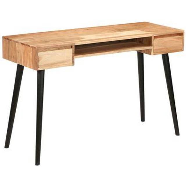 Skrivbord massivt akaciaträ 118x45x76 cm