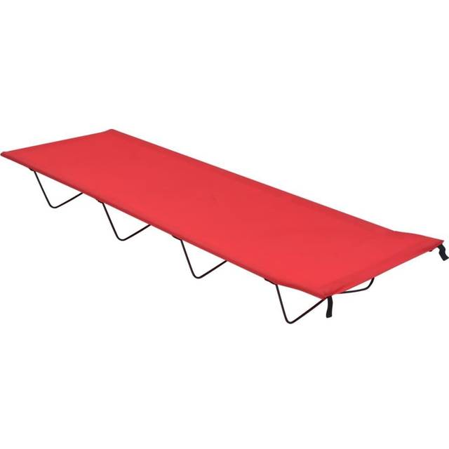 vidaXL Campingsäng 180x60x19 cm oxfordtyg och stål svart