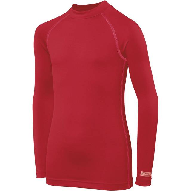 Long Sleeve Thermal Underwear Base Layer Vest Top - Red - 5-6 Years