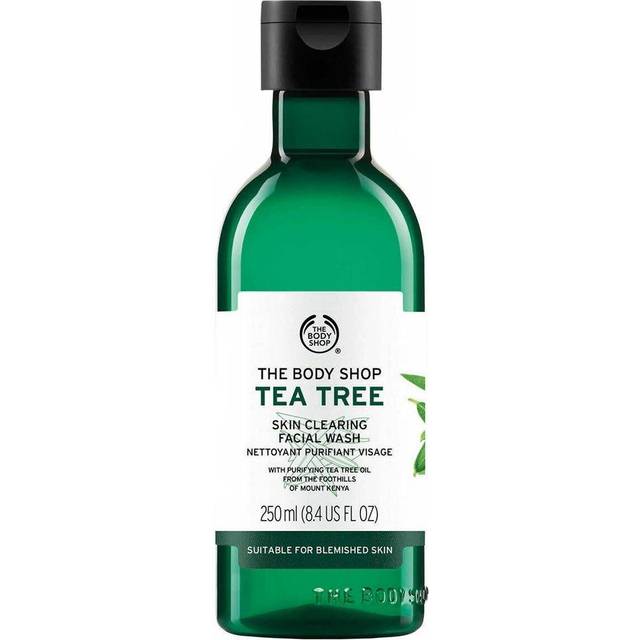 2pcs tea tree skin clearing facial wash mattifying toner 2x 250ml original uk