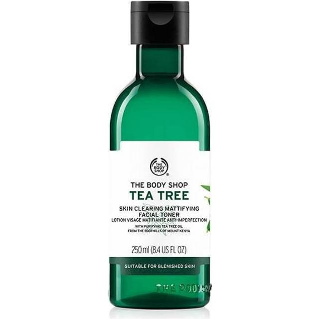 The body shop tea tree skin clearing mattifying toner 250ml blemished skin rare