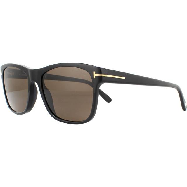 TOM FORD Man FT0698 GIULIO 01J Solglasögon Acetat Svart Brun Geometrisk Normal