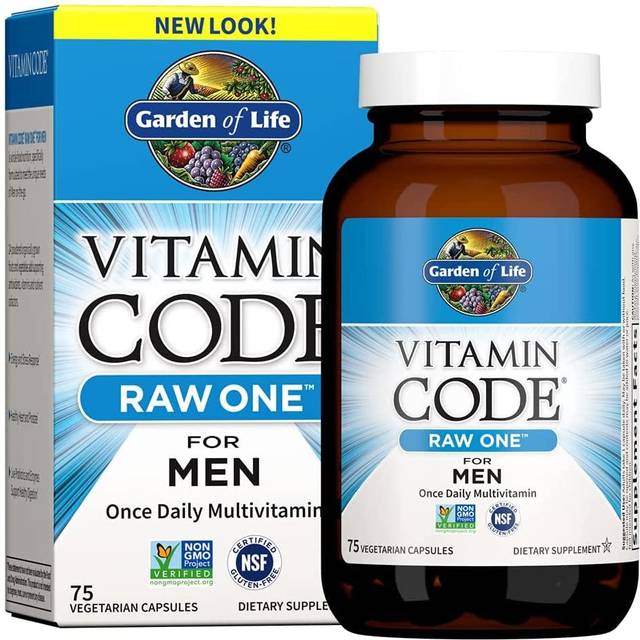 Garden of Life  Vitamin Code®  RAW One™  Once Daily Multivitamin For Men  75 Vegetarian Capsules