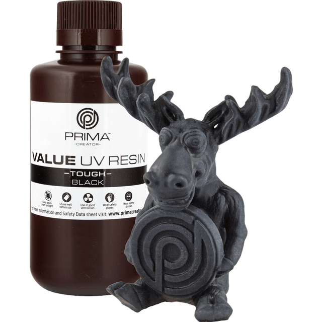 PrimaCreator Value Tough UV Resin (ABS Like) - 500 ml - Black
