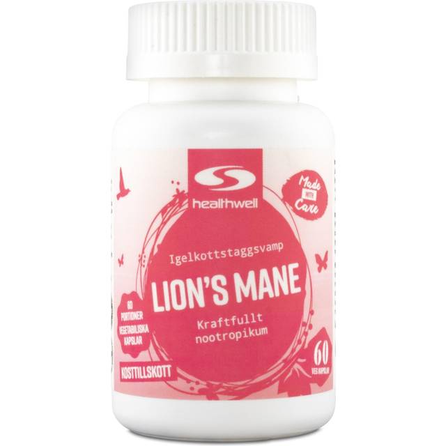 Healthwell Lions Mane Extrakt, 60 kaps