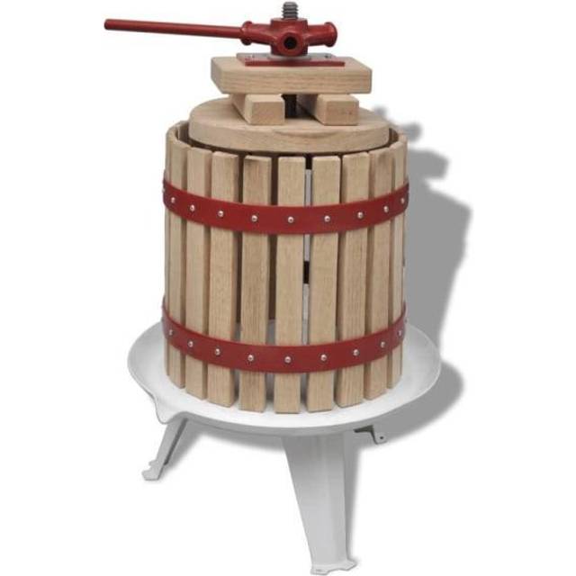 vidaXL Fruit and Wine Press 12L Cider Apple Berry Juice Maker Beer Making Tool