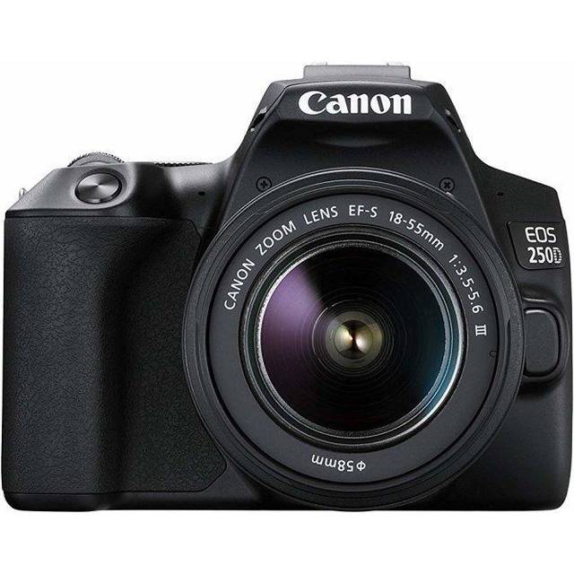 Canon Eos 250D Kit Ef-S 18-55Mm F3.5-5.6 Iii Black