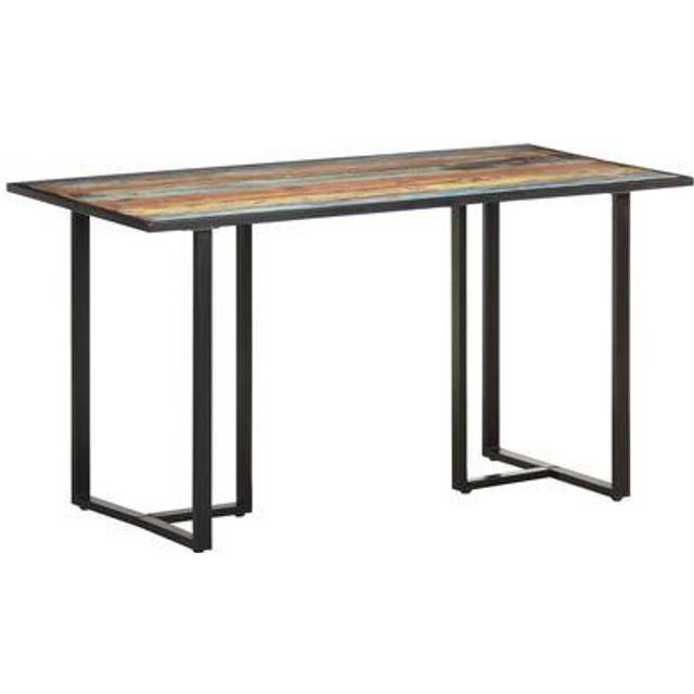 Matbord 140 cm massivt återvunnet trä