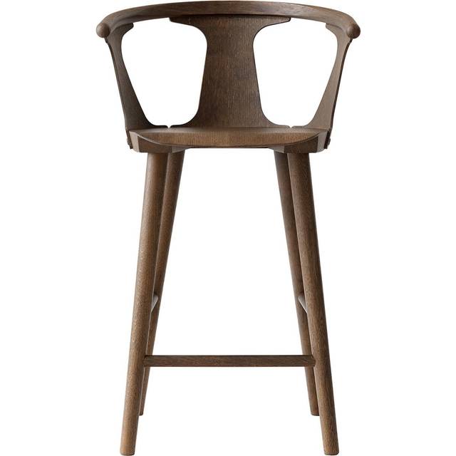 &Tradition - In Between Bar Chair SK9, Black Lacquered Oak, 75cm - Barstolar & barpallar - Sami Kallio - Träfärgad - Trä