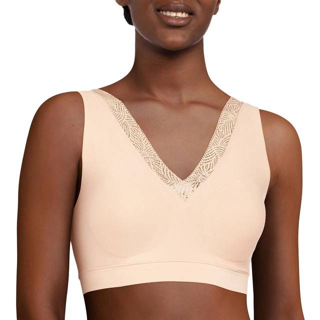 Chantelle Womens SoftStretch Wire Free Bra - Beige Polyamide - Size XL/2XL