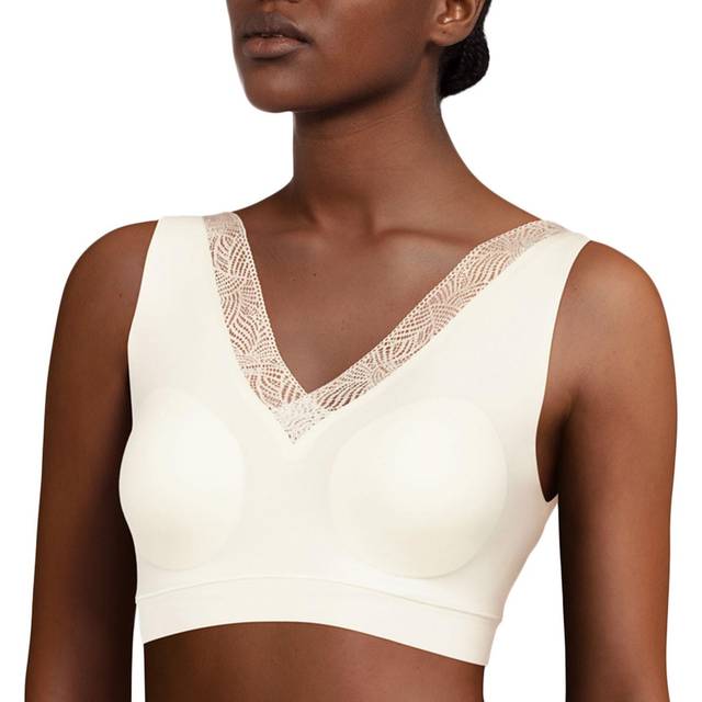 Chantelle Womens SoftStretch Wire Free Bra - White Polyamide - Size X-Small/Small