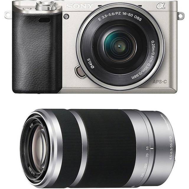 SONY A6000 Black SEL 16-50MM Black SEL 55-210MM Black+64GB SD card+Bag