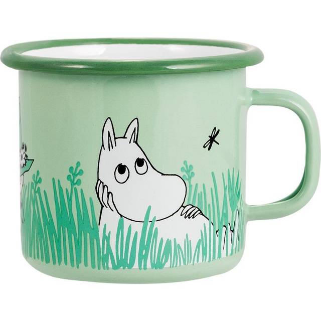Muurla Boys enamel mug 25 cl Green