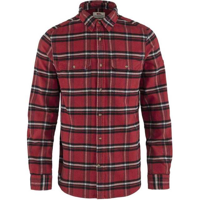 FJÄLLRÄVEN Övik Heavy flanellskjorta för män M tröja, Röd ek/dimma, XXL
