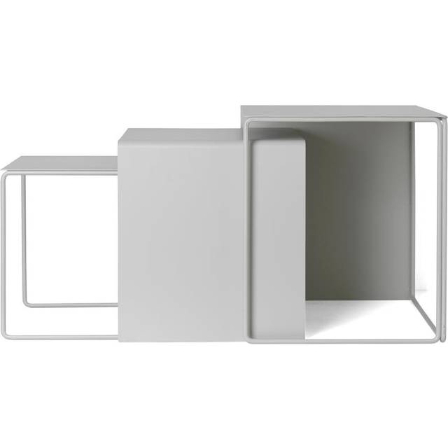 Ferm Living - Cluster Tables - Soffbord - Cashmere - W41 x H35 x D34 cm / W48 x H40 x D37 cm / W55 x H45 x D40 cm