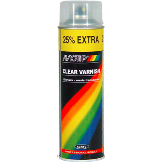 MOTIP Klarlack 04009 genomskinlig aerosol Kompakt red glossy 400 ml 500