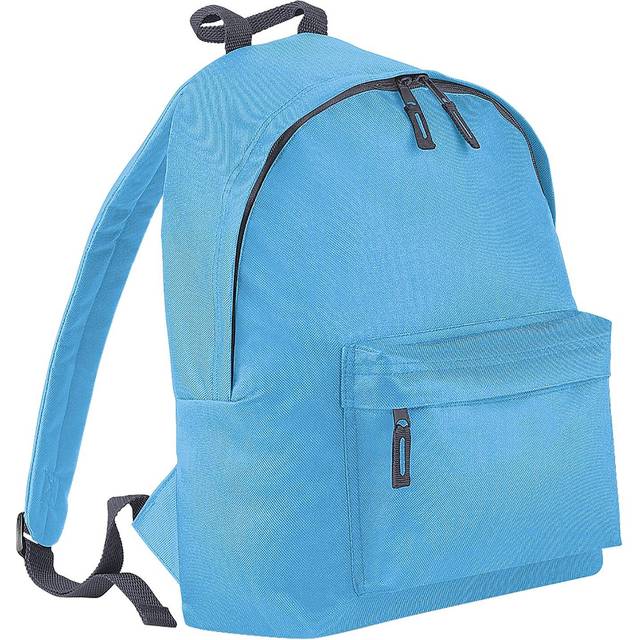 (One Size, Surf Blue/ Graphite Grey) Bagbase Fashion Backpack / Rucksack (18 Litres) (Pack of 2)