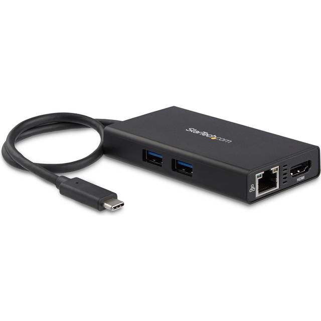 StarTech.com USB-C multiportadapter, med Power Delivery (USB PD), USB typ C till 4K HDMI/USB 3.0/Gigabit Ethernet-hub