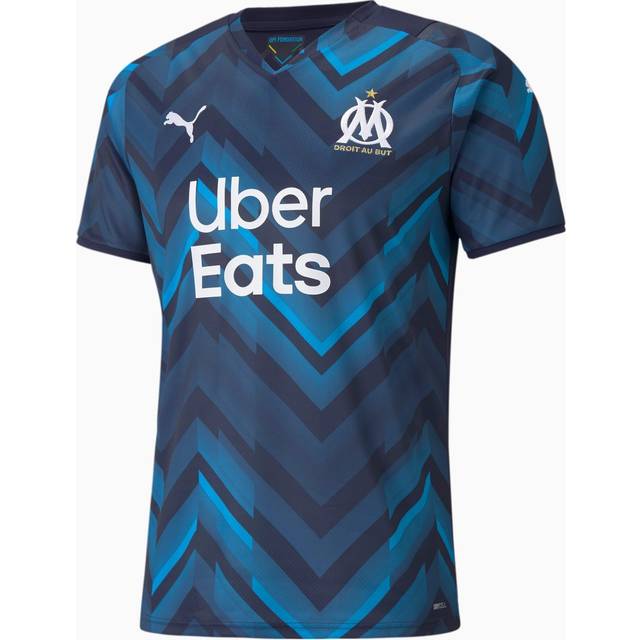 '21-'22 Marseille Away Shirt Men's Navy XL Polyester Made By: Puma