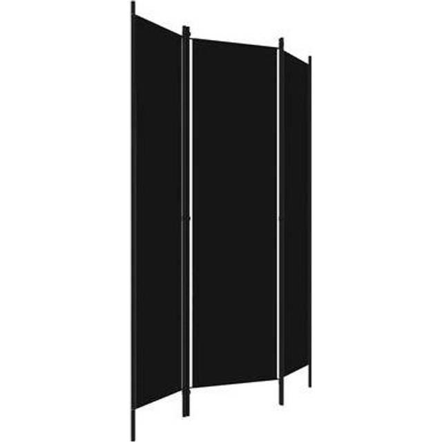 vidaXL 3-Panel Room Divider Anthracite 150x180 cm Partition Screen Separator