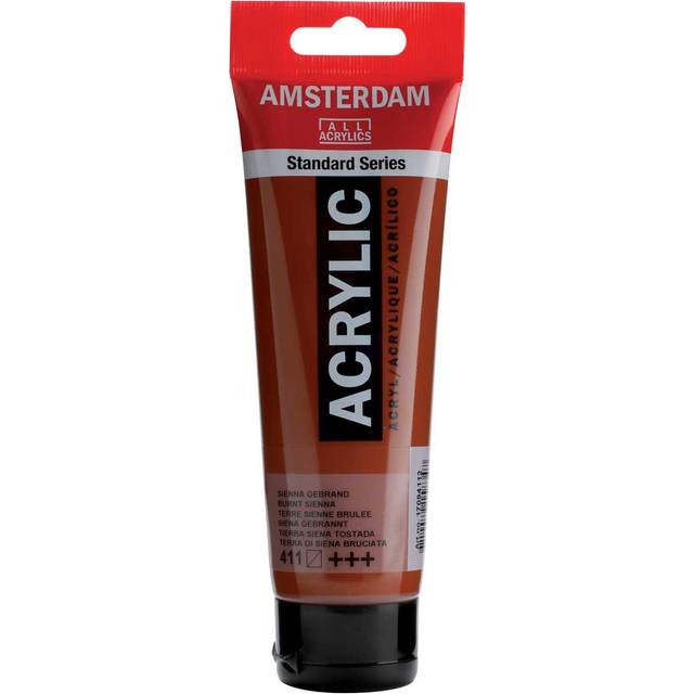 Amsterdam Acrylic akrylfärg 120 ml Burnt Sienna 411 - Brun