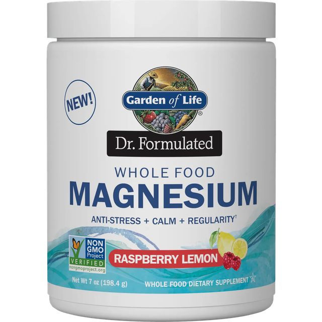 Garden of Life  Dr. Formulated  Whole Food Magnesium  Raspberry Lemon  7 oz (198.4 g)