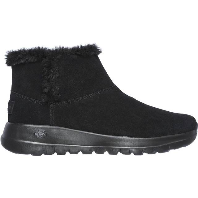 Skechers On-the-go Joy – Bundle Up klassiska ankelstövlar, Svart mocka, 37 EU