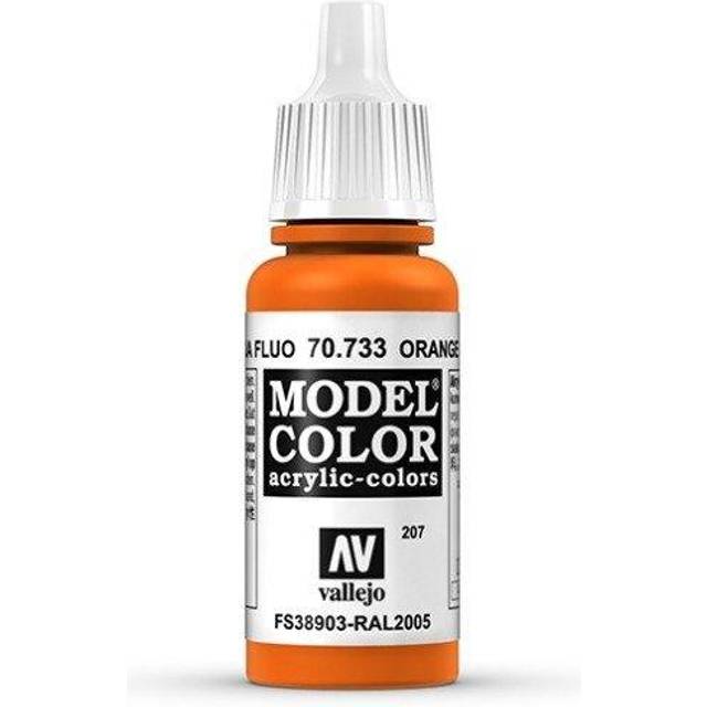 Val733 - Av Vallejo Model Color 17ml - Fluorescent Orange