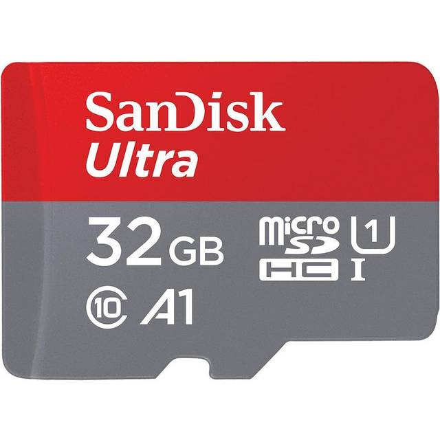 SanDisk Ultra - Flash-minneskort (adapter, microSDHC till SD inkluderad) - 32 GB - Class 10 - microSDHC UHS-I