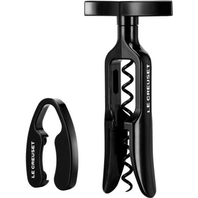 Le Creuset GS100 Gift Set - Bottle Opener and Foil Cutter Black - Onyx (16.2cm H X 5.5cm W X 7.5cm D)