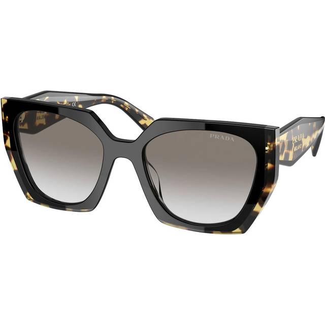 Prada Sunglasses PR15WS 3890A7 Black and Medium Tortoise Light Grey Gradient