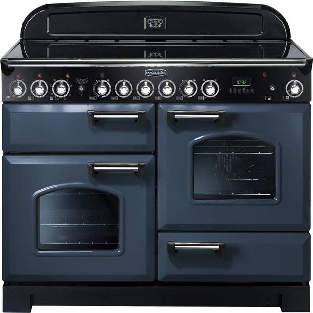 Rangemaster CDL110ECSB/C Classic Deluxe 110cm Ceramic Range Cooker 127360 - STONE BLUE