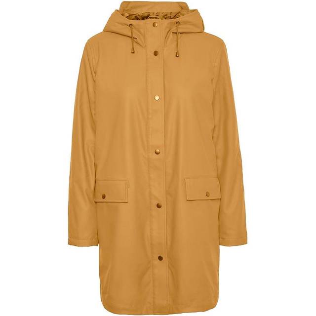 Vero Moda – Gul regnkappa med teddyfoder