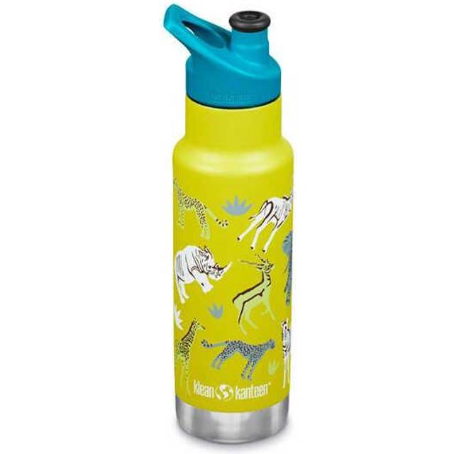 Klean Kanteen Kid Kanteen - Isolerad Vattenflaska Sport Cap, Safari - 355 ml